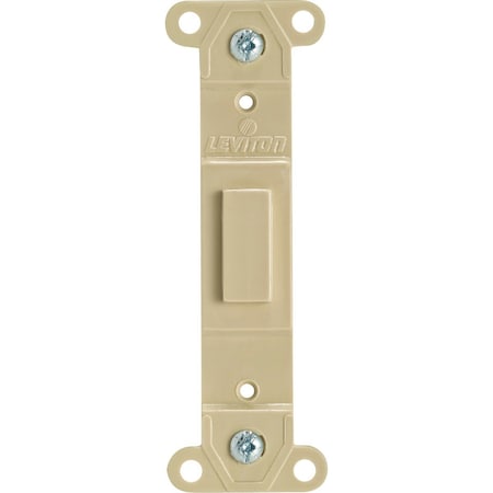 Leviton Ivory Blank Toggle Wall Plate Insert 011-80700-00I